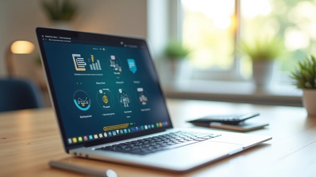 Laptop na radnom stolu s različitim aplikacijama za upravljanje novcem otvorenim na ekranu